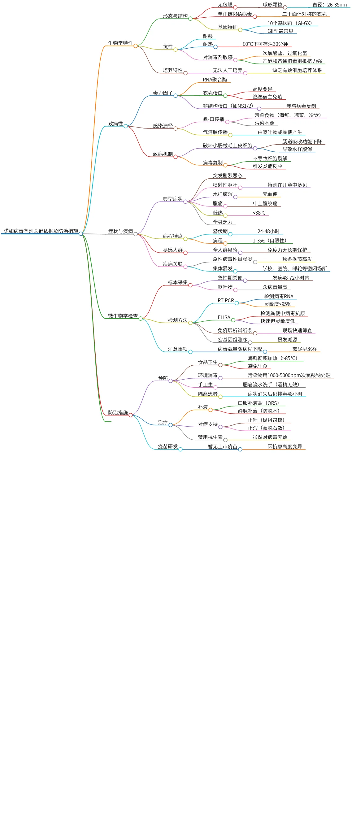 诺如病毒鉴别关键依据及防治措施