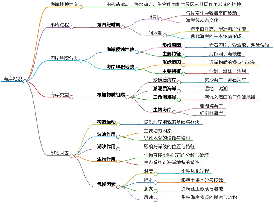 海岸地貌:成因、类型及塑造因素