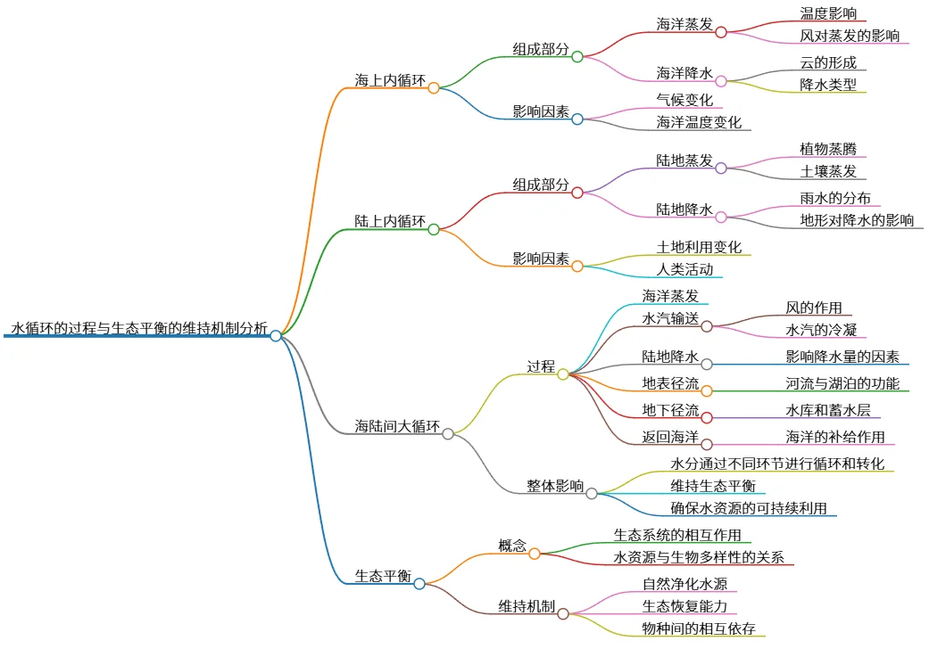 水循环的过程与生态平衡的维持机制分析