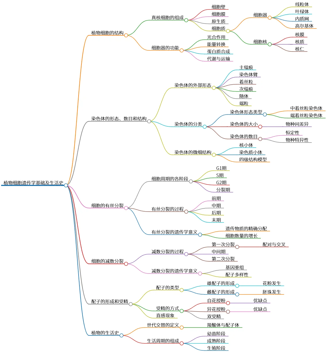 植物细胞遗传学基础及生活史